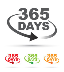 365 days a year around the clock  - obrazy, fototapety, plakaty