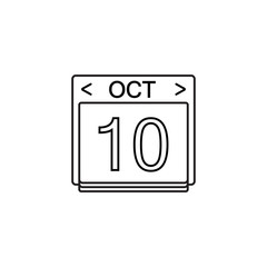 Calendar line icon, Modern sign for mobile interface, vector gra
