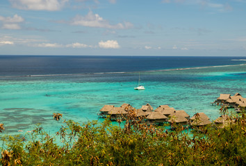 Fototapeta premium hôtels de luxe sur Moorea