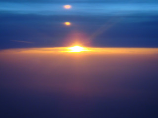 Fototapeta premium space horizon sunset background