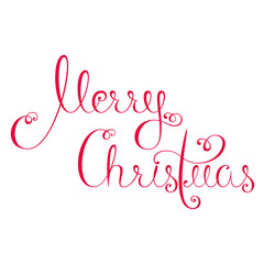 Obraz na płótnie Canvas Merry Christmas lettering