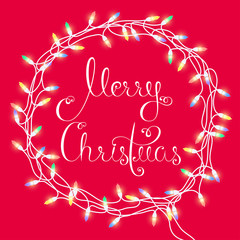 Merry Christmas garland