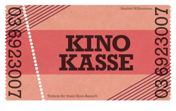 Kino Kasse  - Classic Ticket - Webshop / Online-Shop / Vintage Design / Retro Style
