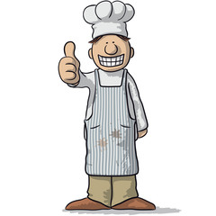 smiling chef with thumb up
