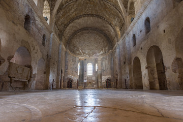 Fototapeta premium Interior of the St. Nicholas Church (Santa claus) in Antalya (Demre) Turkey.