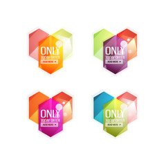 Vector special offer stickers and banners