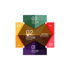 Business infographic design template