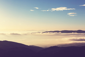 Mountains silhouette