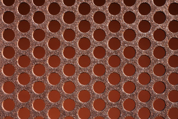 iron circles rusty pattern