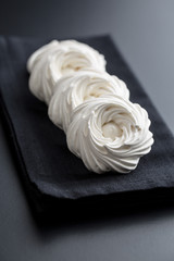 Sweet white meringue.