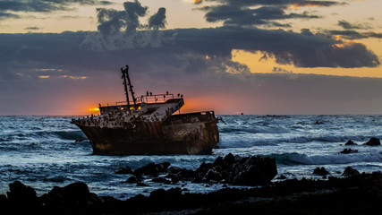 Das Wrack der Meisho Maru No.38 am südlichsten Punkt Afrikas