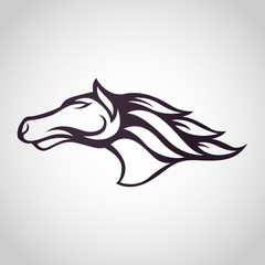 Horse logo vector icon design