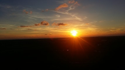 Tramonto vista montagna