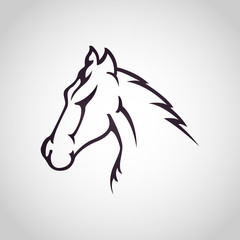 Horse logo vector icon design