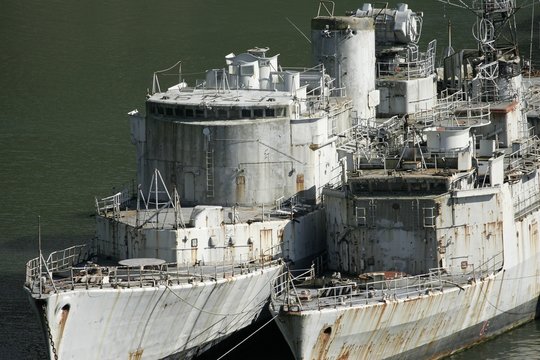 cimeti&egrave;re de bateaux militaires en Bretagne &agrave; Landevennec