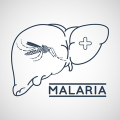 MALARIA vector logo icon design