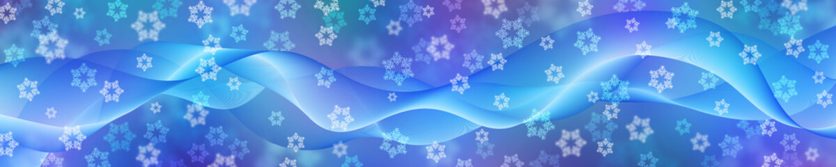 Festive Christmas background. Beautiful abstract wave. Banner.
