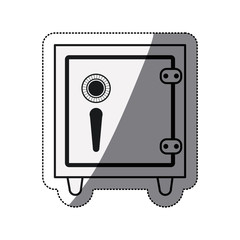 Strongbox icon. Money financial item commerce market and buy theme. Isolated design. Vector illustration