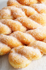 twisted bread donuts