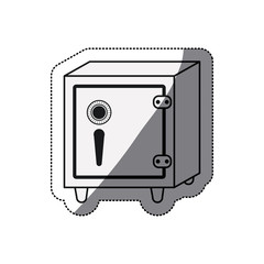 Strongbox icon. Money financial item commerce market and buy theme. Isolated design. Vector illustration