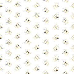 Seamless pattern background with dots and rays