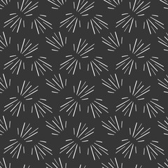 Seamless pattern background with rays