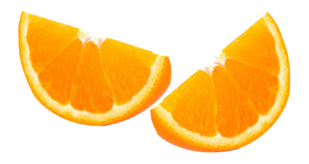 Naklejka na ściany i meble Mandarin orange on white background