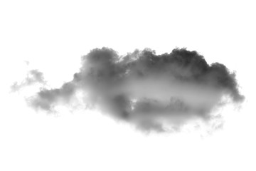 cloud and smoke isolated on white, background and texture