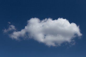 white cloud in the blue sky, background and texture