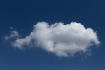 Naklejka na ściany i meble white cloud in the blue sky, background and texture
