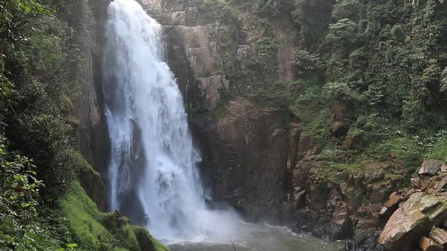 Waterfall Haew Narok in Thailand National Park - slow motion