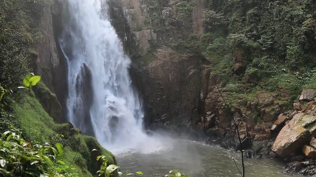 Waterfall Haew Narok in Khao Yai Forest Complex - slow motion