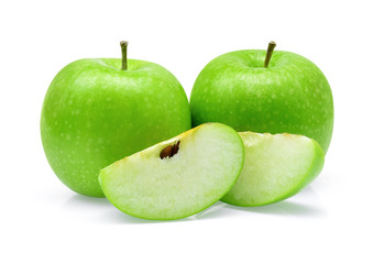 Green apple isolated on white background