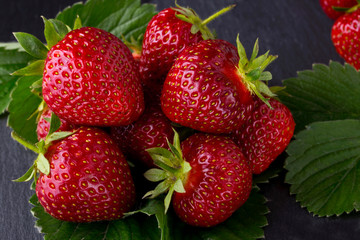 red ripe strawberries