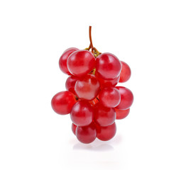 red grape isolated on white