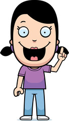 Obraz premium Cartoon Girl Idea