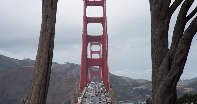 Golden Gate Bridge. A view from the newly renovated recreation area near the toll plaza.