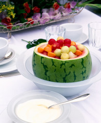 Melon fruit salad