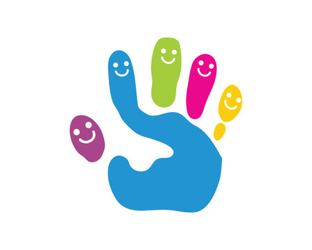 Modern Children Education Logo - Palm Friend Creativity