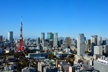 Naklejka premium Sceneria Tokio