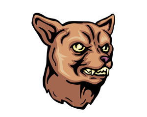 Angry Dog Breed Character Logo - Chihuahua
