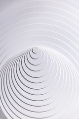 Abstract white eccentric circles