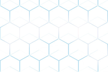 Blue white hexagonal abstract background mosaic design
