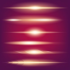 Creative concept Vector set of glow light effect stars bursts with sparkles isolated on black background. For illustration template art design, banner for Christmas celebrate, magic flash energy ray