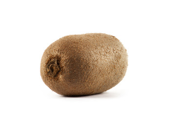 Ripe fresh kiwi isolated on white background