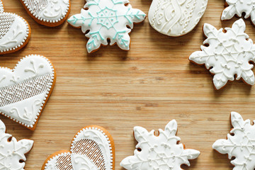 Cookie on a wooden board
