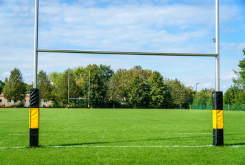 Goal on a rugby court