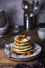 Pancakes with berries