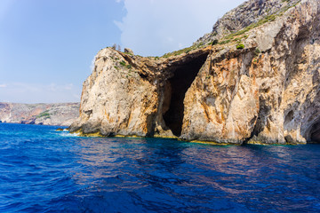 Fototapeta na wymiar Amazing coastline of Zakynthos island