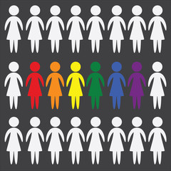 LGBT people vector icon